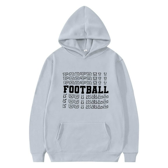 AWZXDE Kids Hoodie Long Sleeve Football Print Hooded Pullover Sweatshirt for Boys Sports Activities and Everyday Casual Outfits GY5,11-12 Years