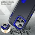thumbnail image 6 of TECH CIRCLE For iPhone 15 Pro Max Case, Anti-Drop Hybrid Heavy Duty Protective Phone Cover Shockproof Rugged Military Bumper Tough Kickstand Cover for Apple iPhone 15 Pro Max 6.7" 2023,Blue, 6 of 8