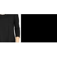 thumbnail image 3 of Maison Jules Women's Scoop-Neck T-Shirt Black Size Small, 3 of 3