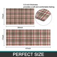 thumbnail image 7 of Red and Green Christmas Plaid Pattern Kitchen Rugs Sets Of 2,Anti Fatigue Kitchen Mat Rugs Non Slip Washable,Decorative Kitchen Floor Mats for Kitchen,Sink,Laundry,17"x30"+17"x47", 7 of 7