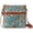 Blue, variant on Artist Circle Flat Crossbody, Crimson Flower Power