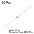 thumbnail image 2 of 20PCS NTC Thermistors Resistors MF58 3950B 200K Ohm Glass Sealed Temperature Sensor, 2 of 3