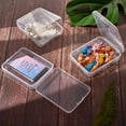 thumbnail image 6 of 10 Packs 3.7x4.7x1.1" Clear Rectangle Plastic Storage Box Bead Storage Containers with Lids for Cards Clips and Other Craft Accessories, 6 of 8