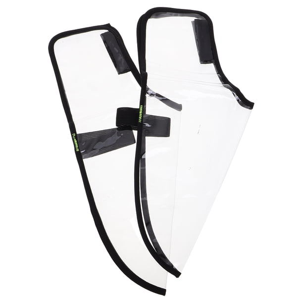 Protector de zapatos de peluquería transpirable, transparente, de PVC, reutilizable, para estilistas y barberos