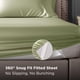 thumbnail image 3 of Juego de Sábanas Bedsure Satin King Size 4 Piezas Verde Salvia, 3 of 9