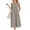 Khaki, variant on Laqbezok Women's Sleeveless Cotton Linen Dress, Casual Round Neck Loose Fit Midi Sundress with Pockets, Boho A-Line Tank Gown