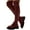 Brick Red, variant on Thigh High Boots For Women Platform Comfortable Stretch Non Slip Over The Knee Booties