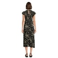 thumbnail image 2 of Time and Tru Women's Smocked Bodice Midi Woven Dress, Sizes XS-XXXL, 2 of 5
