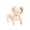 Beige, variant on Fareti 1200mAh Versatile Dog Shaped Handheld Fan with Phone Stand, 3-Speed USB Rechargeable Mini Desktop Air Circulator for Travel