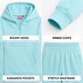 thumbnail image 4 of Real Love Girls Jogger Set Lightweight Fleece Zip Up Hoodie Sweatshirt and Sweatpants 2 Piece, 4 of 7