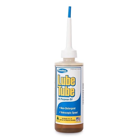 ComStar Lube Tube, 4 Oz, All-Purpose Lubricating Oil, Precision Telescopic Spout for Hard-to-Reach Areas, Non-Detergent Formula for Long-Lasting Performance, Ideal for Tools & Machinery (45-315)