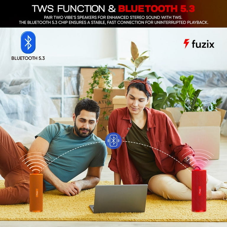 wireless speaker❤️ Amazon.com: Tyler Wireless Bluetooth Speaker RGB Lighting