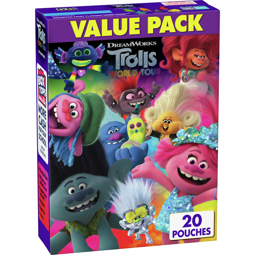Trolls Fruit Flavored Snacks 20 ct Value Pack, 16 oz