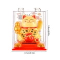 thumbnail image 2 of Lttoisl Solar Powered Waving Cat Ornament, 3.2x3.2x3.9 in, Automatically Waving Arms for Good Luck, Decorative Gift for Desk or Garden, 2 of 7