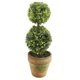 thumbnail image 4 of 4x Árboles artificiales de plástico en macetas Planta Decoración en maceta Jardín Patio Interior Exterior Patrón: dos bolas, 4 of 5