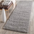 thumbnail image 3 of SAFAVIEH Laguna Neven Plush Solid Shag Area Rug, Silver, 5'3" x 7'6", 3 of 4