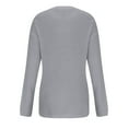 thumbnail image 5 of SMihono Trendy Plus Size Knit Sweater Women Fashion V-neck Long Sleeve Top Solid Pocket Sweater Gray 4, 5 of 6