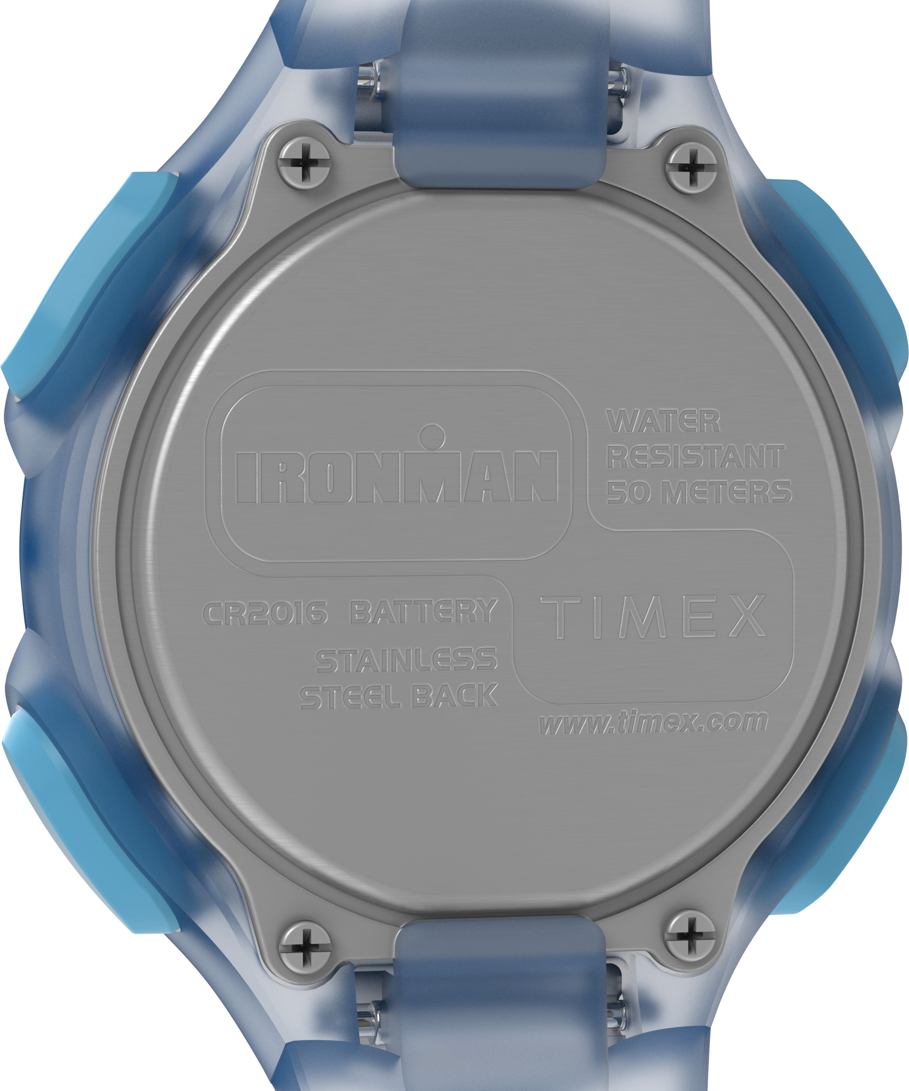 Timex Women's Ironman Essential 34mm Watch - Blue Strap Digital Dial Blue Case