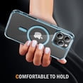 thumbnail image 3 of Dteck for iPhone 16 Pro Case, Compatible with MagSafe, Anti-Yellowing Military-Grade Protection Shockproof Slim Magnetic Phone Sleeve for iPhone 16 Pro,Blue, 3 of 7