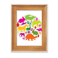 thumbnail image 1 of Round Shape Design Colourful Animals Desktop Wooden Photo Frame Display Picture Art Painting Multiple Sets, 1 of 3