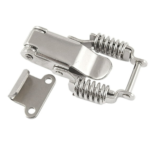 Uxcell Cabinet Compression Spring Lockable Draw Latch Silver Tone