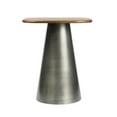 thumbnail image 7 of JONATHAN Y Skye 18" Modern Rustic Square Wood/Metal Accent Table, Honey Wood/Oxidized Nickel, END5000A, 7 of 7