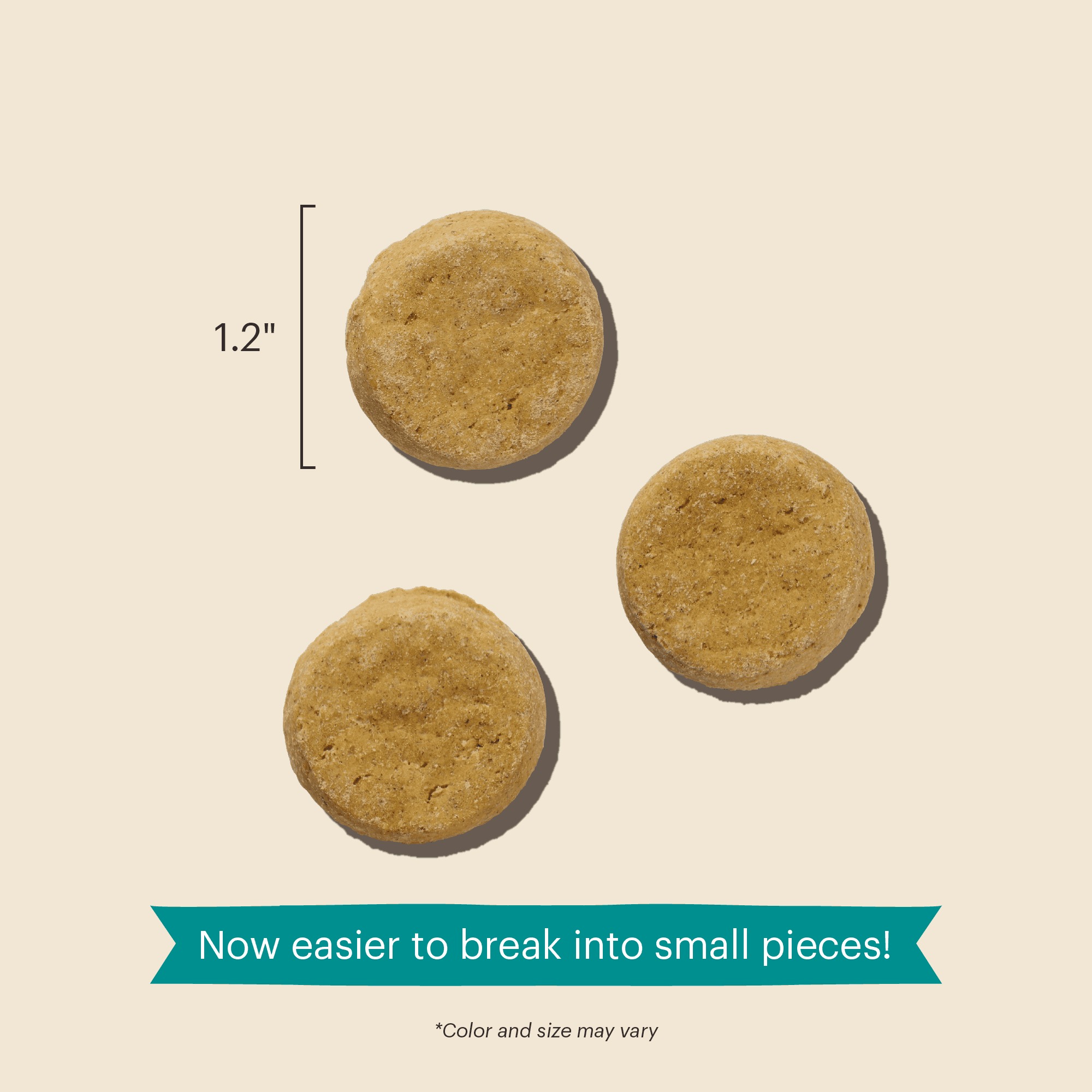 The Honest Kitchen Human Grade Goat's Milk N' Cookies: Slow Baked with Peanut Butter & Honey, 8 oz Bag