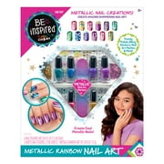 Cra-Z-Art Be Inspired Metallic Rainbow Nail Polish, Metallic Nail Art Activity Set