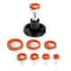 thumbnail image 1 of Abridor de Caja Trasera de Reloj Perfecl Herramienta de Reparación con 8 Troqueles Naranja, 1 of 8