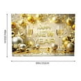 thumbnail image 3 of New Year Theme Tapestry, Large Happy New Year Photo Booth Tapestry, Gold Champagne Cheers to 2026 New Years Eve Tapestry  for Bedroom, Living Room, Dorm, or Apartment Decor - 60x40in, 3 of 5