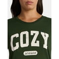 thumbnail image 3 of Positivitees Women's Cozy Season Graphic Seasonal Fall Tee, Sizes S-XXXL, 3 of 4