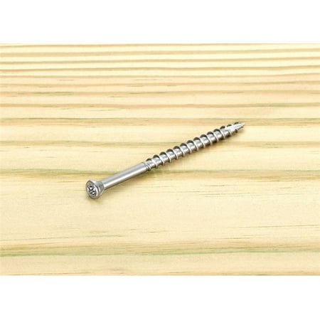 

Starborn 5001470 No.8 x 2.5 in. Star Trim Head Stainless Steel Deck Screws Pack of 2500