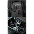 thumbnail image 4 of Jeiento Paw Print Car Seat Covers Full Set 15 Auto Steering Wheel Cover Seatbelt Shoulder Pad Coasters Garbage Bin Rear View Mirror Cover Keychain Air Vent Storage Pouch for SUV Van Truck Sedan, 4 of 7