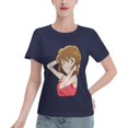 thumbnail image 1 of Women's Basic Short Sleeve T-Shirt Detective Conan Haihara Ai, 1 of 6
