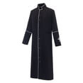 thumbnail image 3 of JOANKDMI Priest Clergy Costume for Men Long Robe with Cross Embroidery Trim Detail Gothic Cleric Gown for Halloween Party Roleplay Church Themed Event Disguise Outfit, 3 of 6
