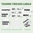 thumbnail image 2 of 42 Pieces Teacher Toolbox Labels Tool Box Storage Label Classroom Supply Decor for Back to School Teachers Classroom Organization (Greenery), 2 of 14