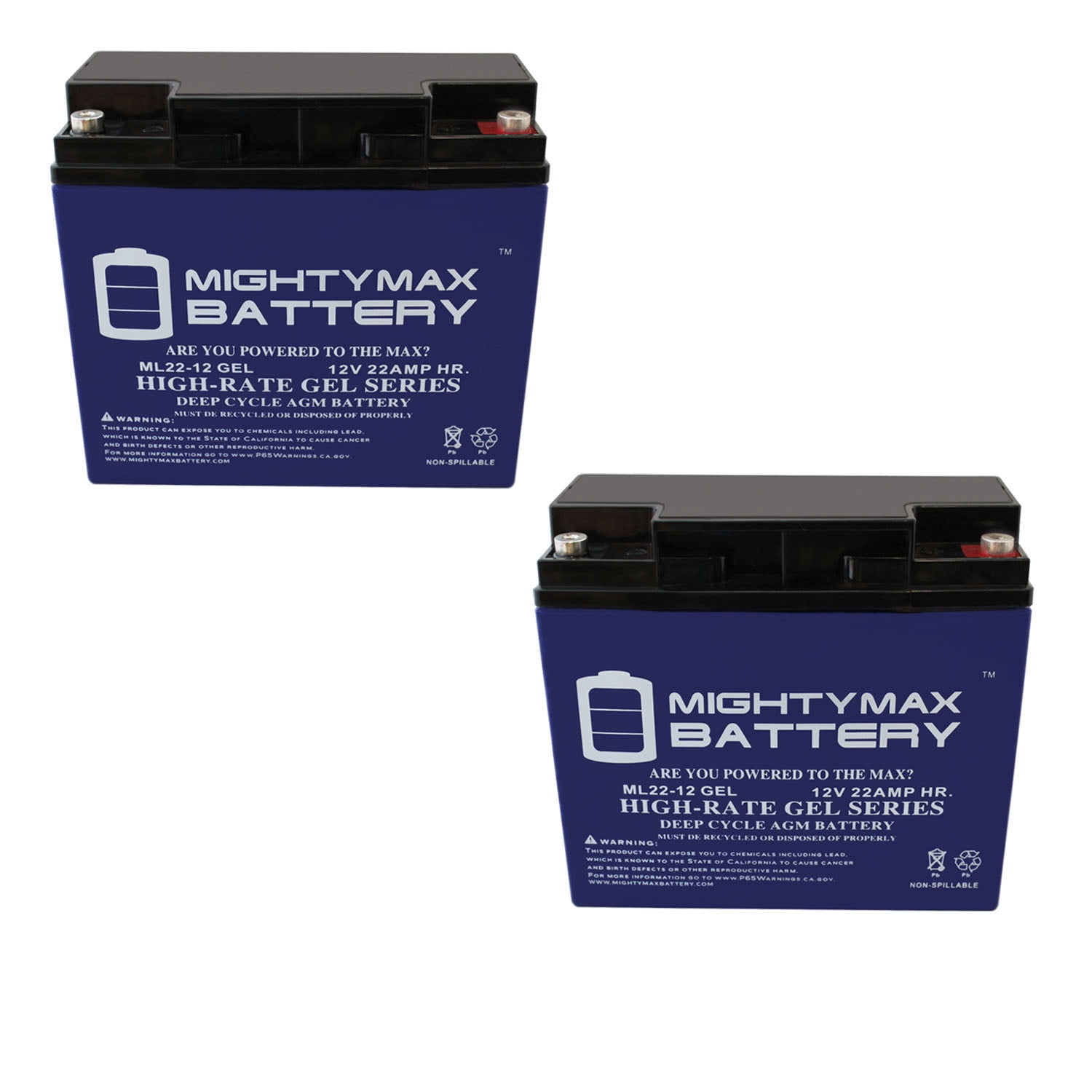 12V 22AH GEL Replacement Battery for Golden Tech. LiteRider GP162