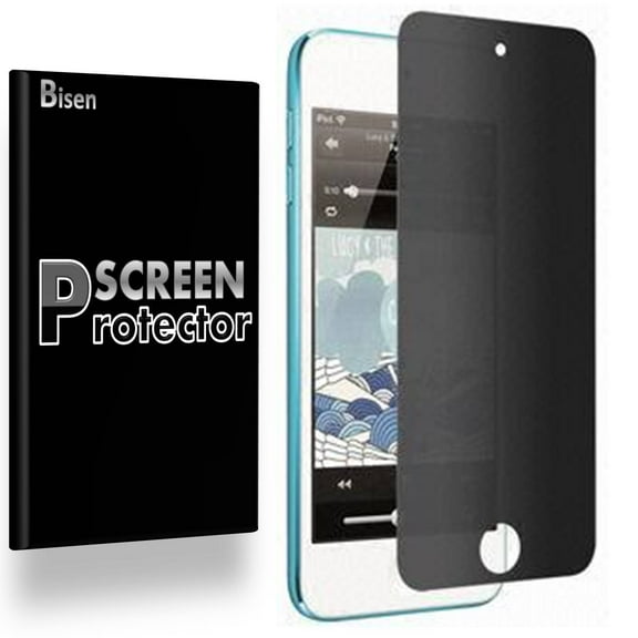 Apple iPod 6 (6th Gen) / iPod 5 (5th Gen) [BISEN] Privacy Anti-Spy Screen Protector, Anti-Scratch, Anti-Shock, Anti-Bubble