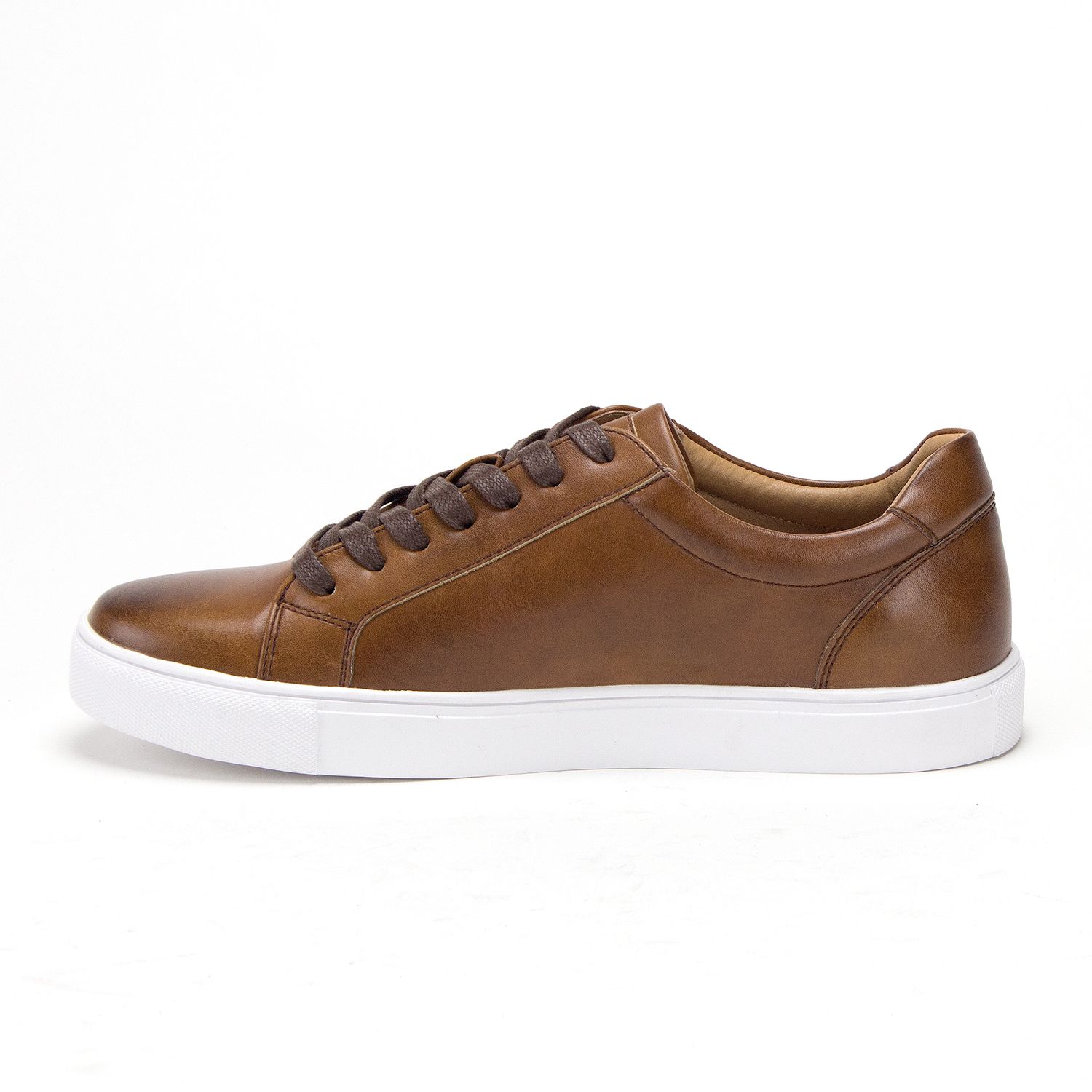 Men's S-1811 Classic Lace Up Plimsoll Skate Sneakers Shoes, Tan, 8 - image 2 of 4