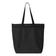 thumbnail image 2 of Liberty Bags - Recycled Zipper Tote - 8802 - Black - Size: One Size, 2 of 3
