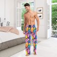 thumbnail image 6 of FORMRS Mens Pajama Pants with Pockets Cotton Sleepwear Lounge Bottoms Sizes S-2XL, Colorful Leaves, 6 of 7