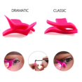 thumbnail image 2 of 4 pares de (estilo clásico y estilo dramático) Sello de delineador de ojos de ala de silicona modelos de plantilla de sombra de ojos herramienta de delineador de ojos estilo ala, 2 of 5