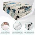 thumbnail image 4 of Quilts Full Size Bedding Set, Christmas Lightweight Quilted Comforter, Xmas Trees Snowflakes Plaid Polka Dots Beige Soft Reversible Bedspread Coverlet with Pillow Covers for All Season, 78" x 90", 4 of 9