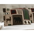 thumbnail image 5 of Jessy Home Moose Quilt Queen/Full Green Rustic Lodge Bedspread Microfiber Coverlet Set, 5 of 8