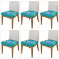 thumbnail image 2 of Bingfone bunny holding flower Restaurant Chair Seat Covers,Removable Washable Chair Covers Protects-Six Piece, 2 of 7