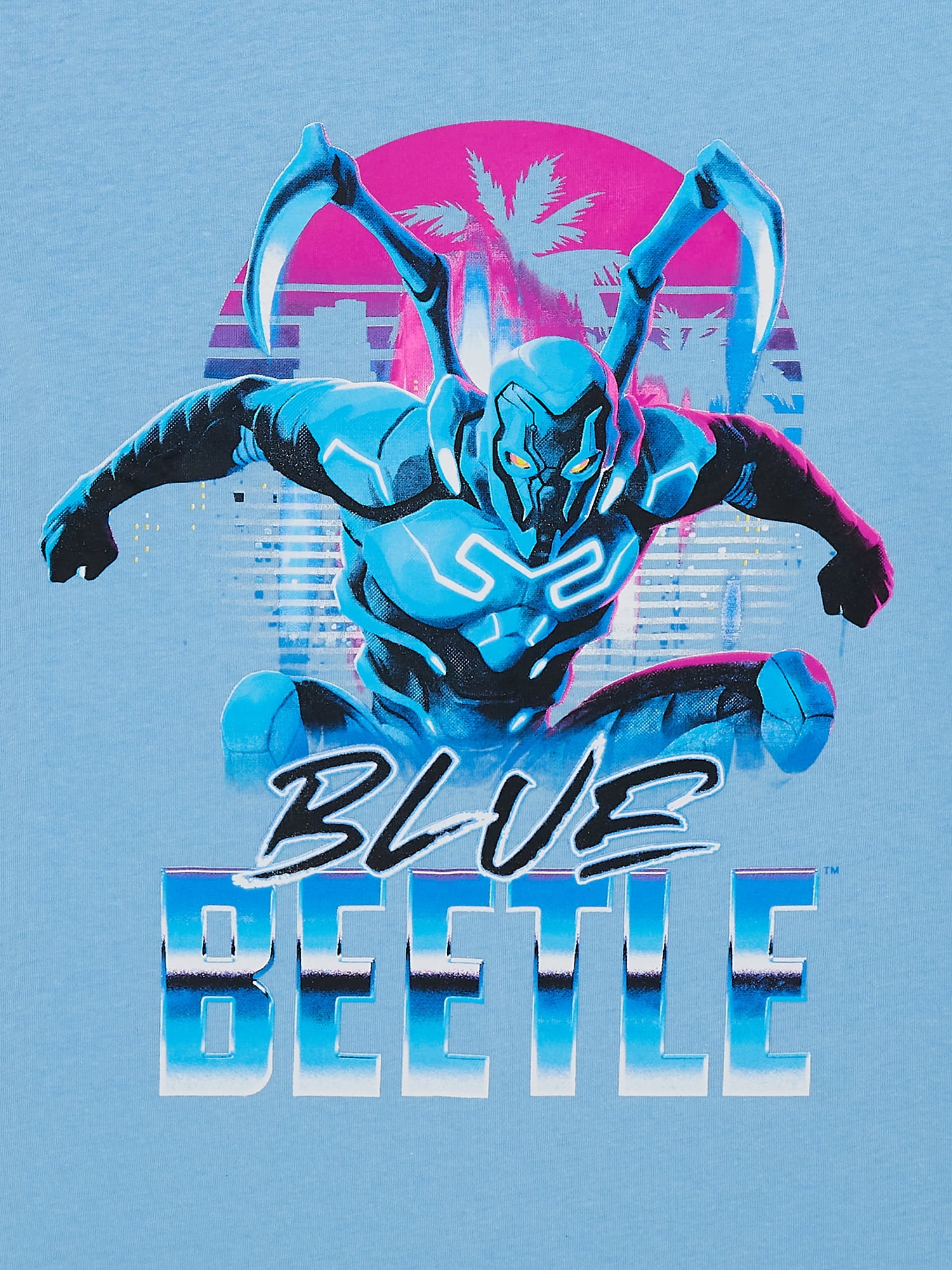 DC Comics Boys Blue Beetle Crew Neck Short Sleeve Graphic T Shirt Sizes 4 18