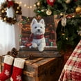 thumbnail image 5 of HCBY Christmas Winter Maltese Decorative Throw Pillow Covers, Dog Terrier Decorative Throw Pillows, Snowflake Porch Outdoor Pillowcase, Sofa Couch Cushion Case Home Decor Gift, 5 of 6