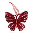 thumbnail image 2 of Adorno colgante para de Navidad, regalo de Navidad, decoración colgante roja, colgante para tienda, hogar, oficina, festival, fiesta, recuerdos Mariposa, 2 of 8