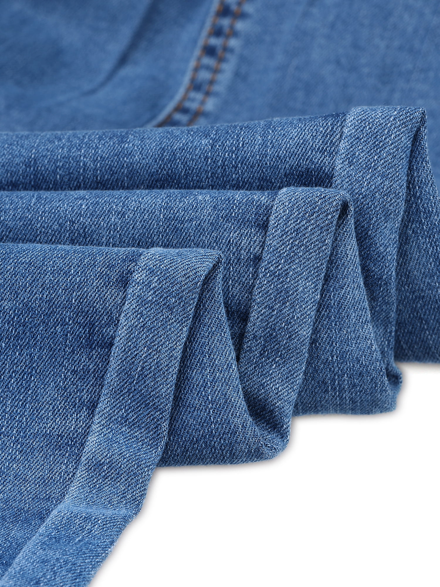 Unique Bargains Women's Casual High Elastic Denim Pants Stretchy Tapered Jeans S Blue