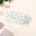 thumbnail image 3 of Unique Bargains 1 Pc Women Small Floral Print Makeup Bag for Travel Vacation Purple Polyester, 3 of 4